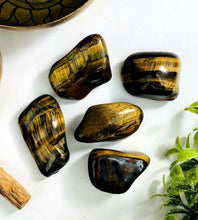 Load image into Gallery viewer, Tigers Eye Tumbled Stone (Medium)
