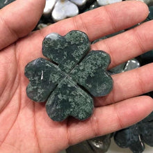 Load image into Gallery viewer, Moss Agate Shamrock
