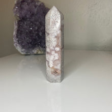 Load image into Gallery viewer, Pink Amethyst Tower w/ Snowflake Dendrites
