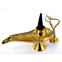 Brass Aladdin Genie Lamp - Incense/Cone Burner