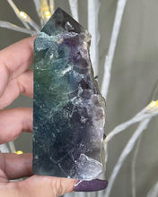 Load image into Gallery viewer, Rainbow Fluorite Semi Polished Tower
