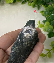 Load image into Gallery viewer, Moss Agate Stone w/ Druzy Crystals (Rough) - Choose Yours

