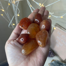 Load image into Gallery viewer, Carnelian Tumbled Stone (Medium)
