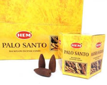 Load image into Gallery viewer, HEM Backflow Incense Cones - Palo Santo - 40 Cone Pack
