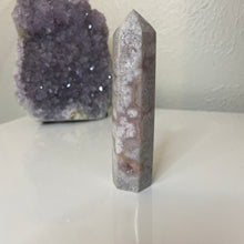 Load image into Gallery viewer, Pink Amethyst Tower w/ Snowflake Dendrites
