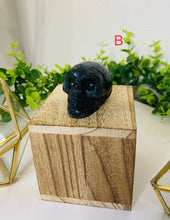 Load image into Gallery viewer, Moss Agate Skull w/ Druzy - Choose Yours
