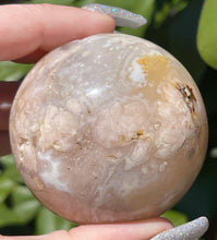 Load image into Gallery viewer, Flower Agate Sphere w/ Druzy
