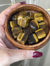 Load image into Gallery viewer, Tigers Eye Tumbled Cube
