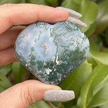 Load image into Gallery viewer, Blue Moss Agate Heart
