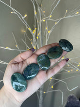Load image into Gallery viewer, Moss Agate Worry Stone - Choose Yours!
