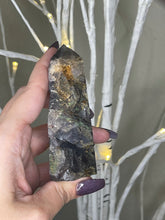Load image into Gallery viewer, Rainbow Fluorite Semi Polished Tower
